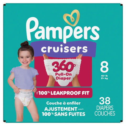 Pampers Cruisers 360 Diapers - (Select Size and Count)