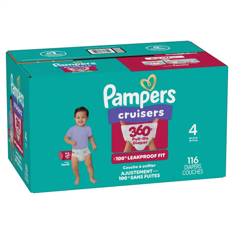 Pampers Cruisers 360 Diapers - (Select Size and Count)