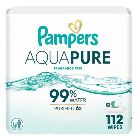 Pampers Aqua Pure Sensitive Baby Wipes (Select Count)