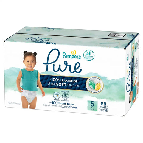Pampers Pure Protection Diapers - (Select Size and Count)
