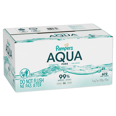 Pampers Aqua Pure Sensitive Baby Wipes (Select Count)