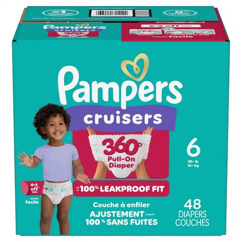 Pampers Cruisers 360 Diapers - (Select Size and Count)