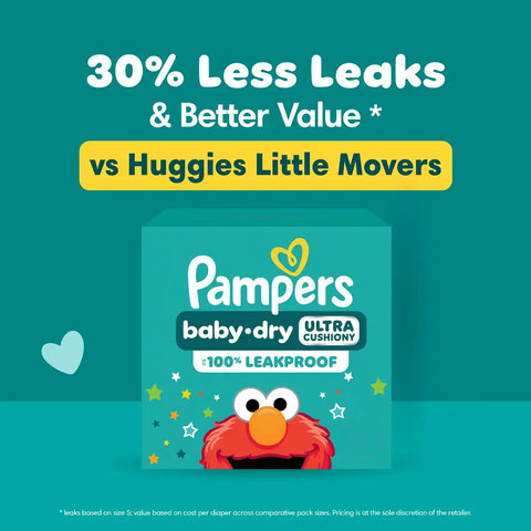 Pampers Baby Dry Diapers - (Select Size and Count)