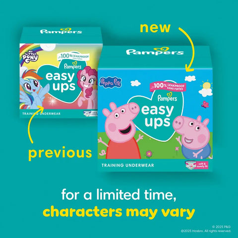 Easy Ups Girls' Disposable Training Underwear - (Select Size and Count)