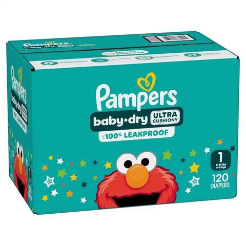 Pampers Baby Dry Diapers - (Select Size and Count)
