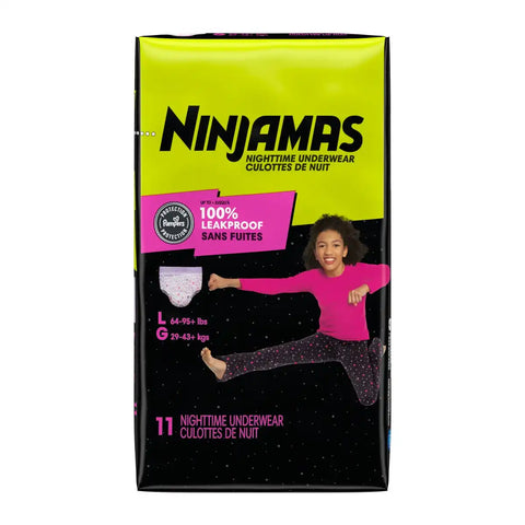 Pampers Ninjamas Nighttime Girls' Underwear - (Select Size and Count)