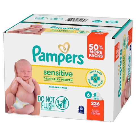 Pampers Sensitive Baby Wipes (Select Count)