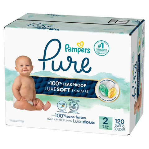 Pampers Pure Protection Diapers - (Select Size and Count)