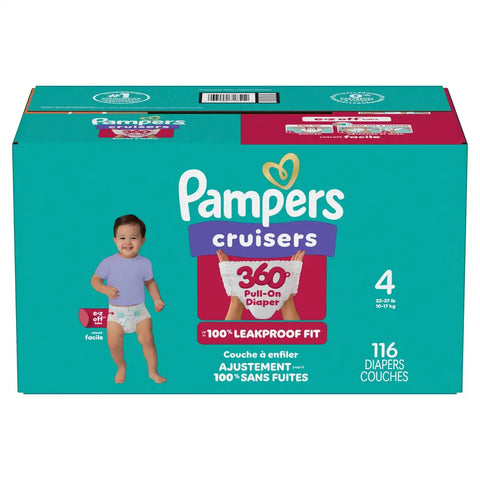 Pampers Cruisers 360 Diapers - (Select Size and Count)
