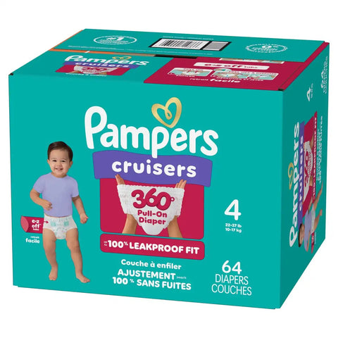 Pampers Cruisers 360 Diapers - (Select Size and Count)