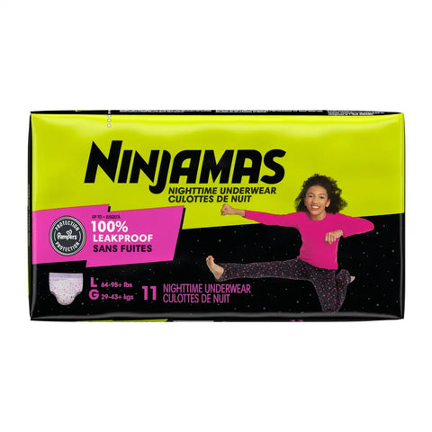 Pampers Ninjamas Nighttime Girls' Underwear - (Select Size and Count)