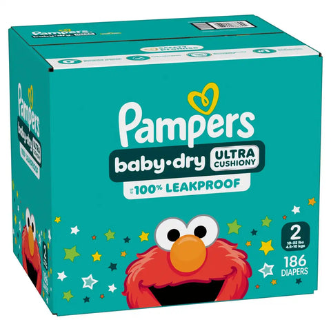 Pampers Baby Dry Diapers - (Select Size and Count)