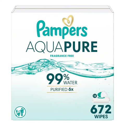 Pampers Aqua Pure Sensitive Baby Wipes (Select Count)