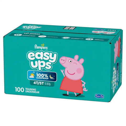 Easy Ups Girls' Disposable Training Underwear - (Select Size and Count)