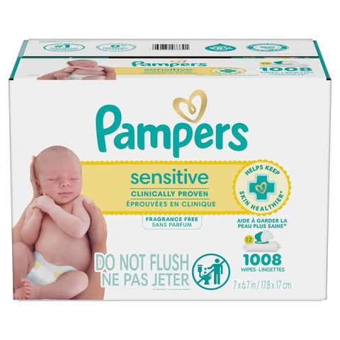 Pampers Sensitive Baby Wipes (Select Count)