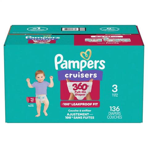 Pampers Cruisers 360 Diapers - (Select Size and Count)