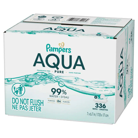 Pampers Aqua Pure Sensitive Baby Wipes (Select Count)