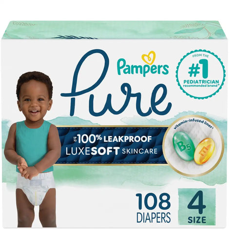 Pampers Pure Protection Diapers - (Select Size and Count)