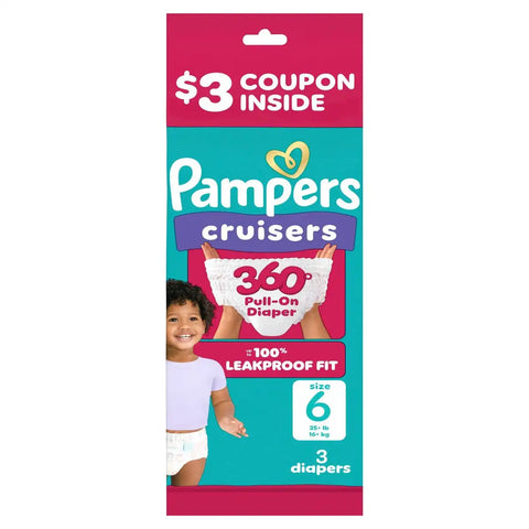 Pampers Cruisers 360 Diapers - (Select Size and Count)