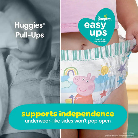 Easy Ups Girls' Disposable Training Underwear - (Select Size and Count)
