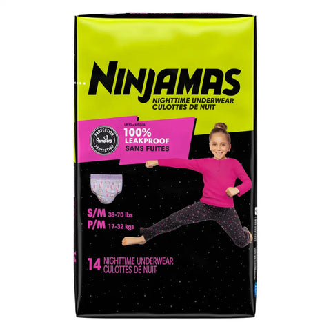 Pampers Ninjamas Nighttime Girls' Underwear - (Select Size and Count)