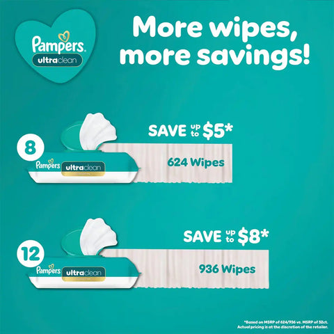 Pampers Ultra Clean Baby Wipes