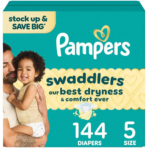 Pampers Swaddlers Sensitive Disposable Diapers - (Select Size and Count)