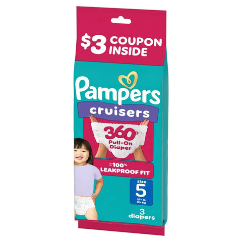 Pampers Cruisers 360 Diapers - (Select Size and Count)