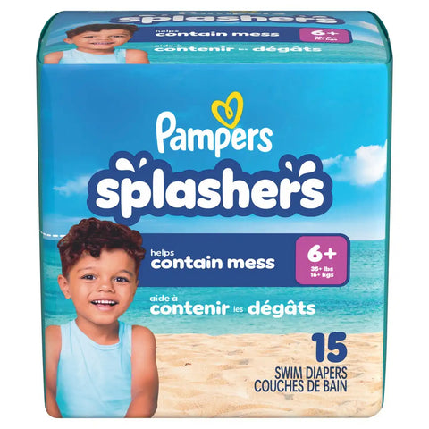 Pampers Splashers Disposable Swim Pants - (Select Size and Count)