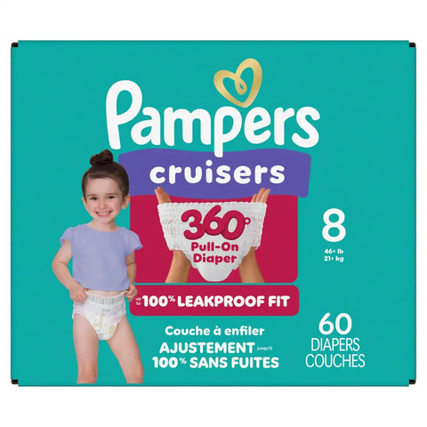 Pampers Cruisers 360 Diapers - (Select Size and Count)