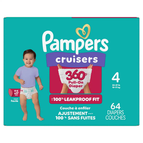 Pampers Cruisers 360 Diapers - (Select Size and Count)