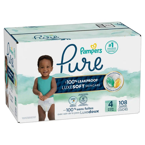 Pampers Pure Protection Diapers - (Select Size and Count)