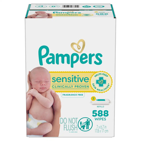 Pampers Sensitive Baby Wipes (Select Count)