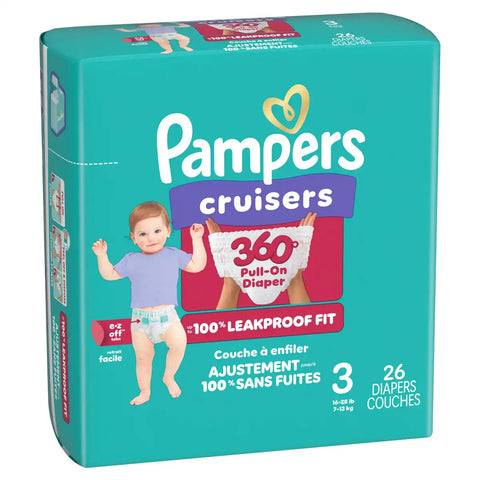 Pampers Cruisers 360 Diapers - (Select Size and Count)