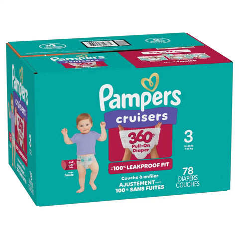 Pampers Cruisers 360 Diapers - (Select Size and Count)