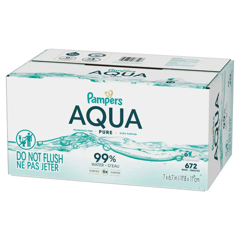 Pampers Aqua Pure Sensitive Baby Wipes (Select Count)