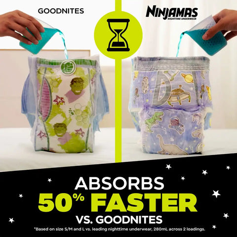 Pampers Ninjamas Nighttime Boys' Underwear - (Select Size and Count)