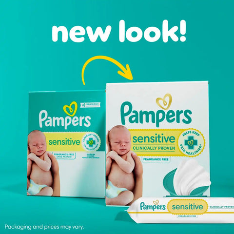 Pampers Sensitive Baby Wipes (Select Count)