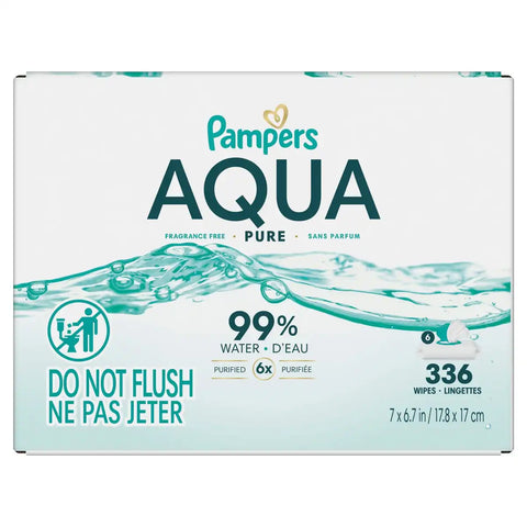 Pampers Aqua Pure Sensitive Baby Wipes (Select Count)