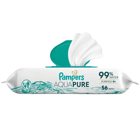 Pampers Aqua Pure Sensitive Baby Wipes (Select Count)