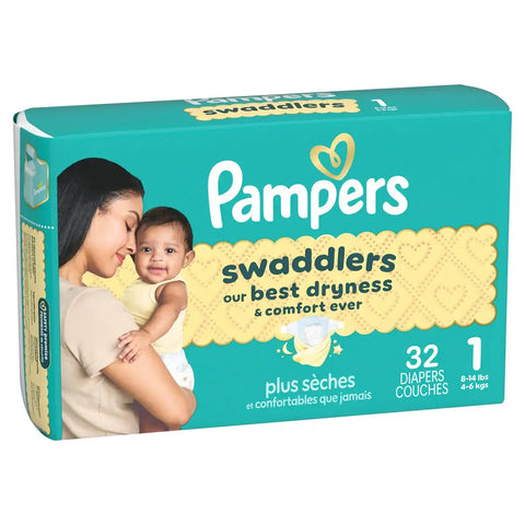 Pampers Swaddlers Sensitive Disposable Diapers - (Select Size and Count)