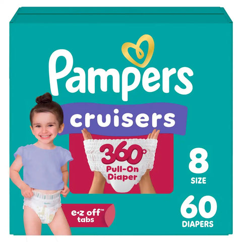 Pampers Cruisers 360 Diapers - (Select Size and Count)