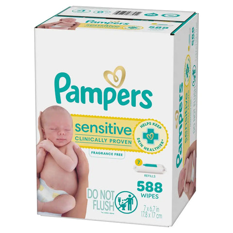 Pampers Sensitive Baby Wipes (Select Count)