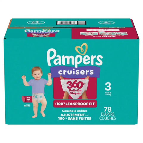 Pampers Cruisers 360 Diapers - (Select Size and Count)