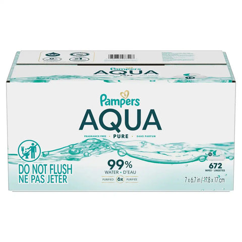 Pampers Aqua Pure Sensitive Baby Wipes (Select Count)