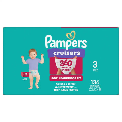 Pampers Cruisers 360 Diapers - (Select Size and Count)