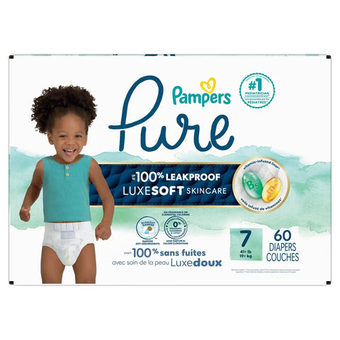 Pampers Pure Protection Diapers - (Select Size and Count)