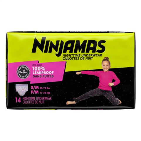 Pampers Ninjamas Nighttime Girls' Underwear - (Select Size and Count)