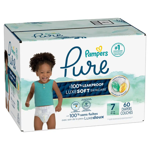 Pampers Pure Protection Diapers - (Select Size and Count)