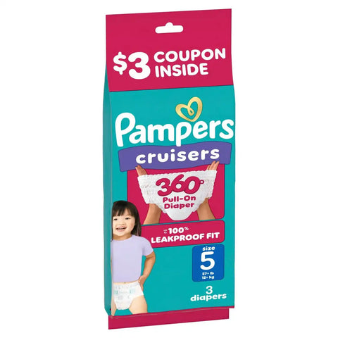 Pampers Cruisers 360 Diapers - (Select Size and Count)
